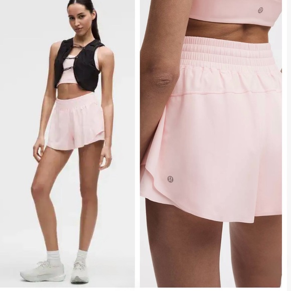 lululemon athletica Pants - lululemon athletica Women's Light Pink Athletic Running Shorts